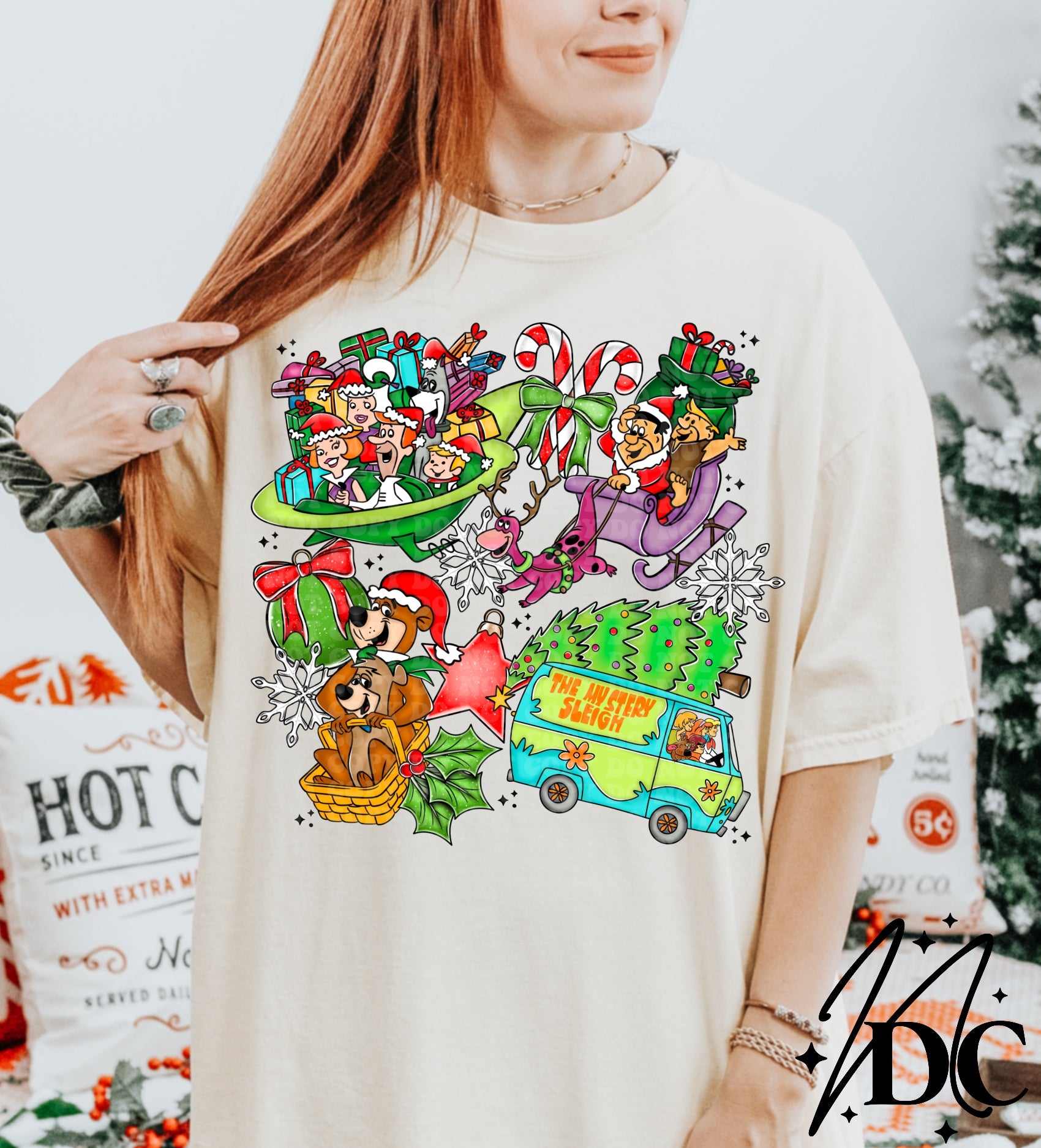 OLD CHARACTER CHRISTMAS DTF TRANSFERS