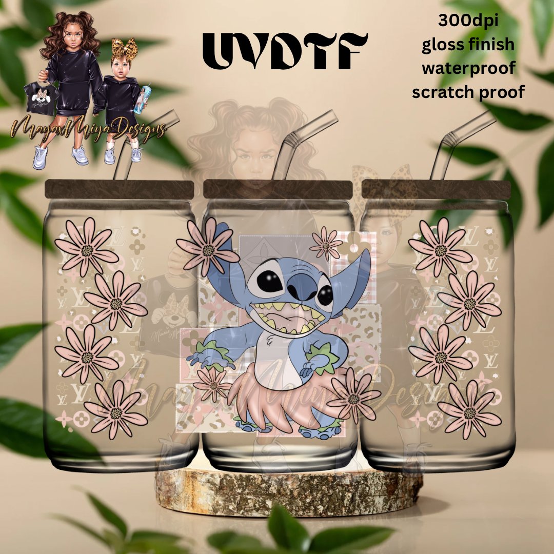 ST LV FLOWERS UVDTF WRAP