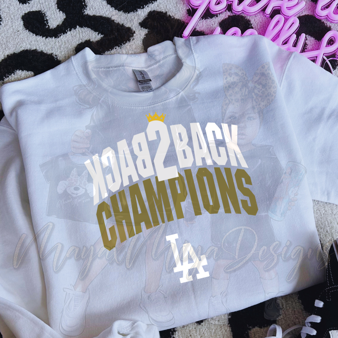 BACK 2 BACK CHAMPIONS LA V3 DTF TRANSFERS