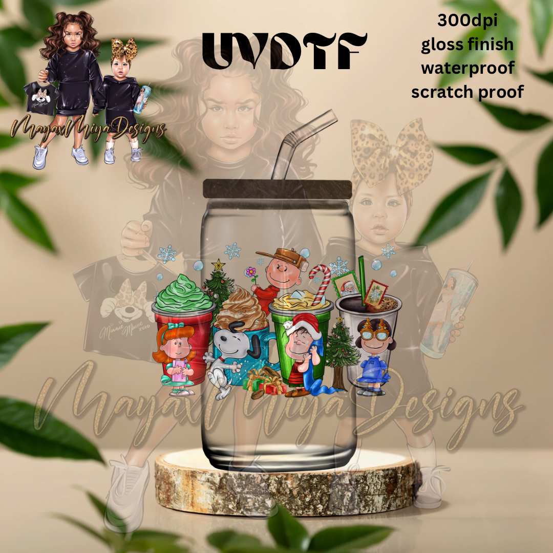 CB COFFEE CHRISTMAS FRIENDS UVDTF DECAL