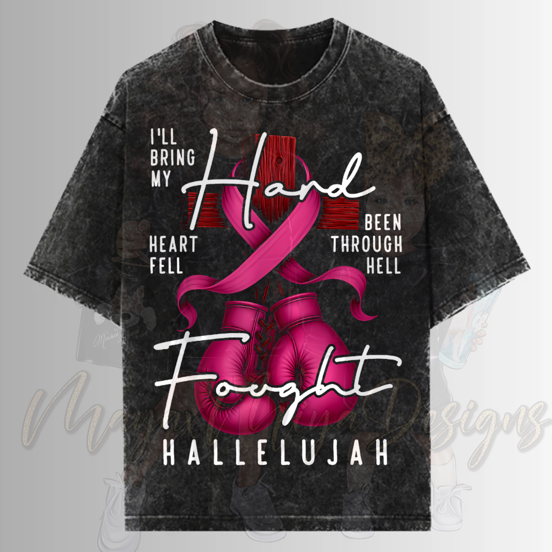 BRST CNCR HARD FOUGHT HALLELUJAH DTF TRANSFERS