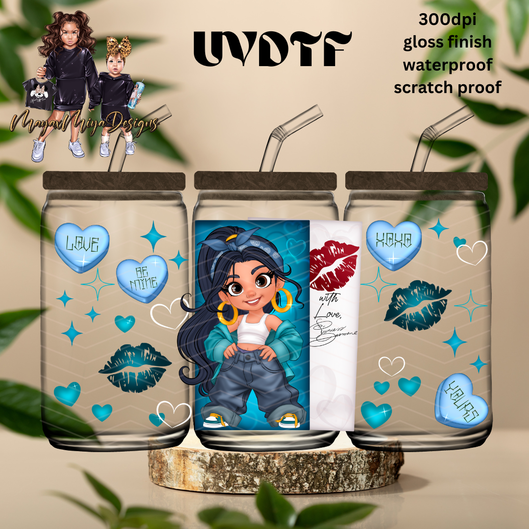 PRINCESS J AIRBRUSH HEART UVDTF WRAP