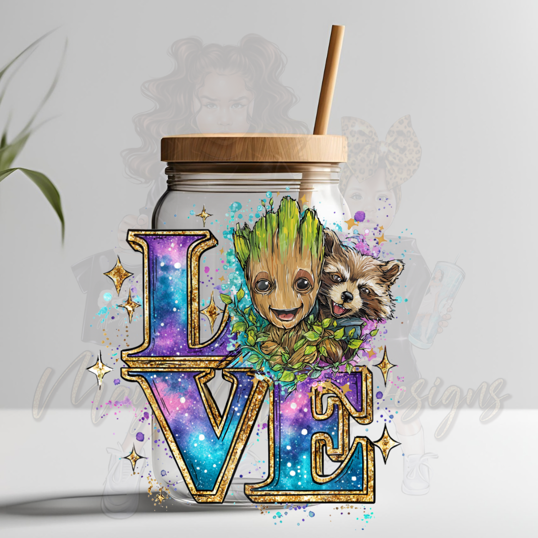 GRT & RCKT LOVE UVDTF DECAL