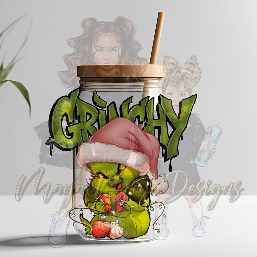 BBY GRNCH PINK UVDTF DECAL