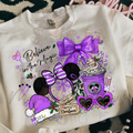 M GIRL MOUSE PURPLE BELIEVE IN MAGIC DTF TRANSFERS