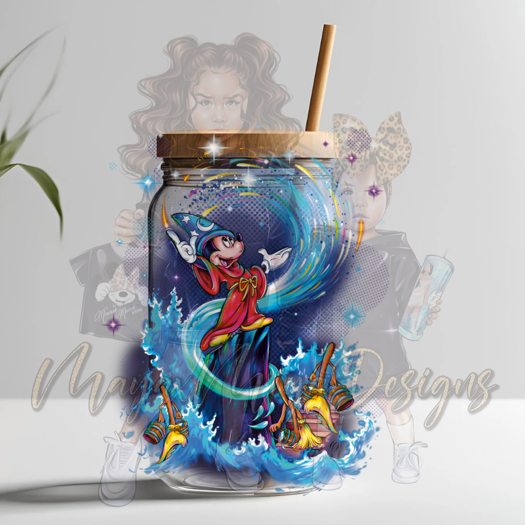 M MOUSE WIZARD MAGIC ALL AROUND UVDTF DECAL