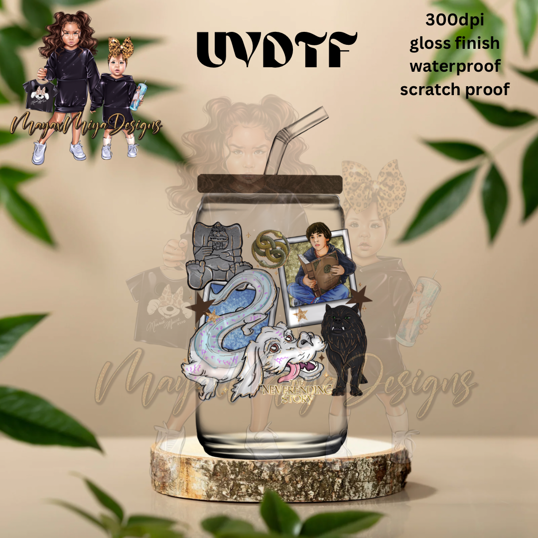 THE NEVERENDING STORY MASHUP UVDTF DECAL