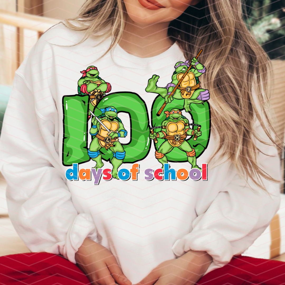 100 TMNT DAYS OF SCHOOL DTF TRANSFERS