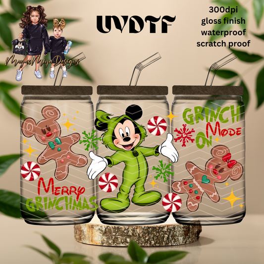 M MOUSE GRINCH MODE UVDTF WRAP