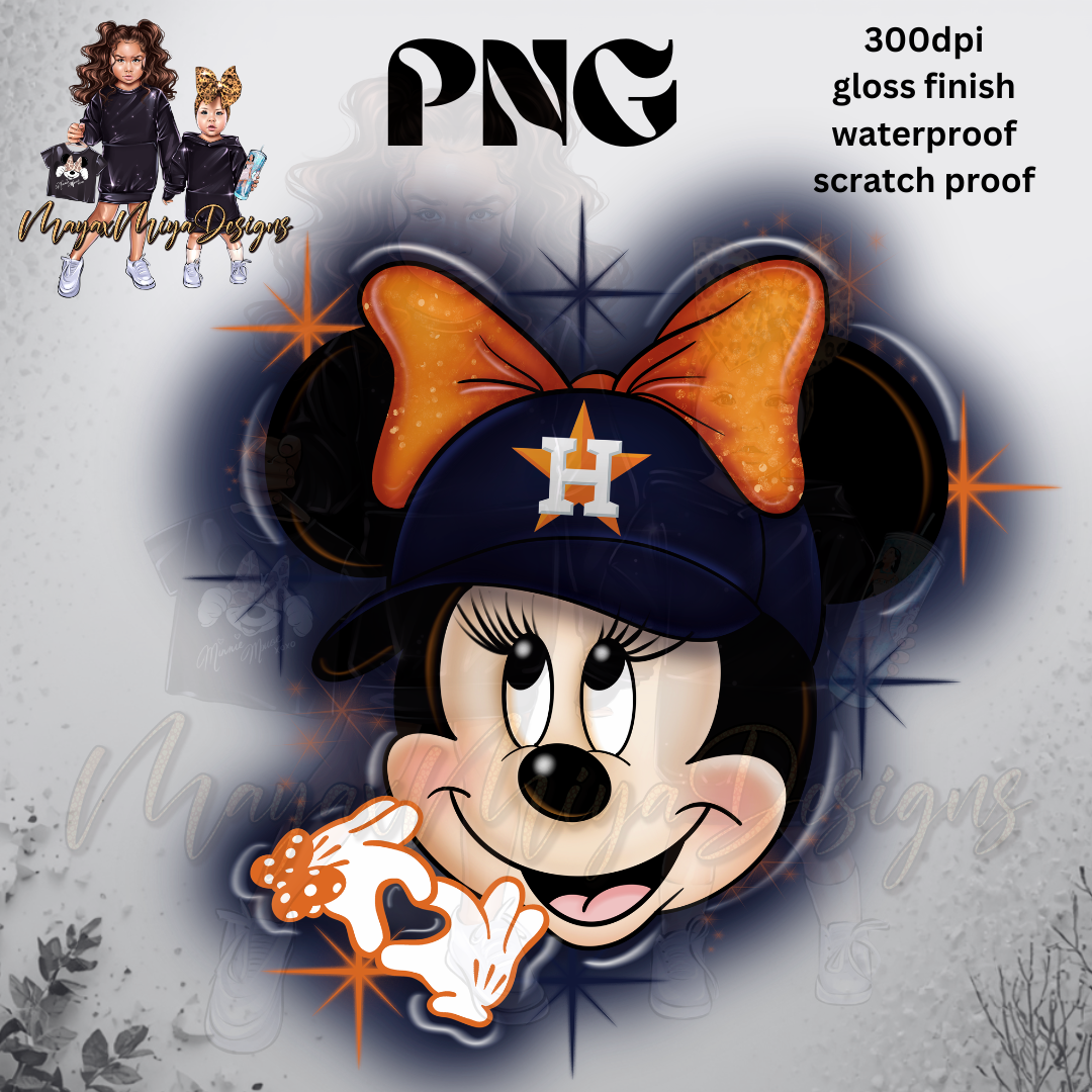 HSTN ASTRS MOUSE GIRL AIRBRUSH PNG