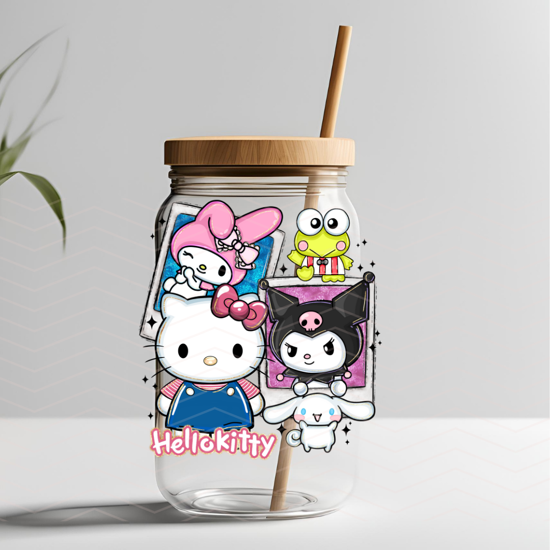 HK FRIENDS MASHUP UVDTF DECAL