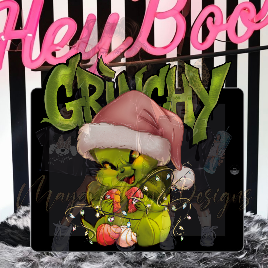 BBY GRNCH PINK HAT PNG