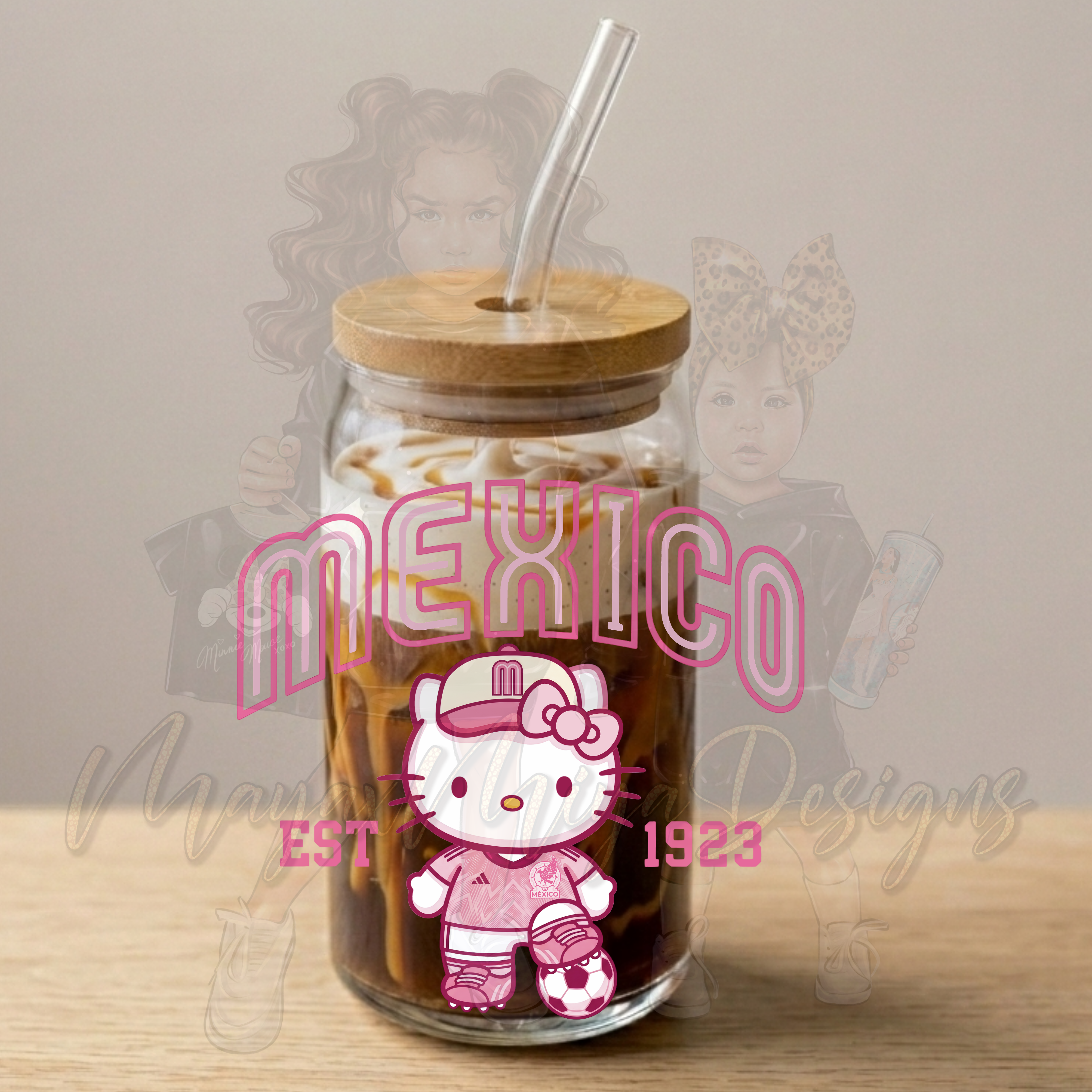 HK MEX PINK UVDTF DECAL