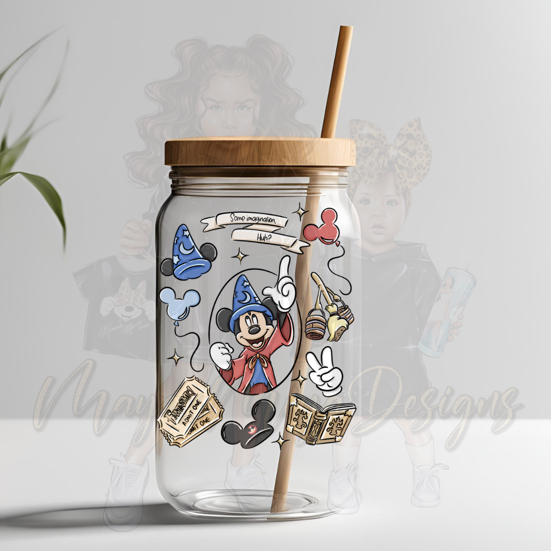 M MOUSE WIZARD UVDTF DECAL