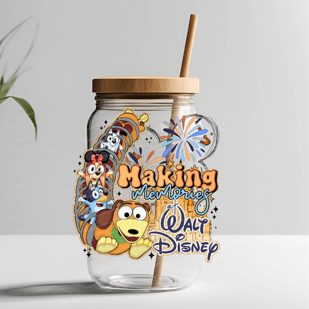 BLUE DISNEY MAKING MEMORIES UVDTF DECAL