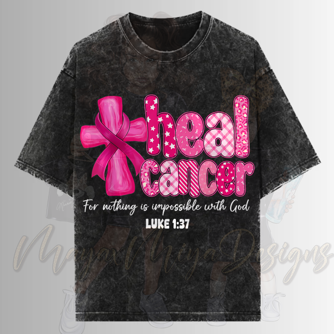 HEAL CANCER BRST CNCER AWRENESS DTF TRANSFERS