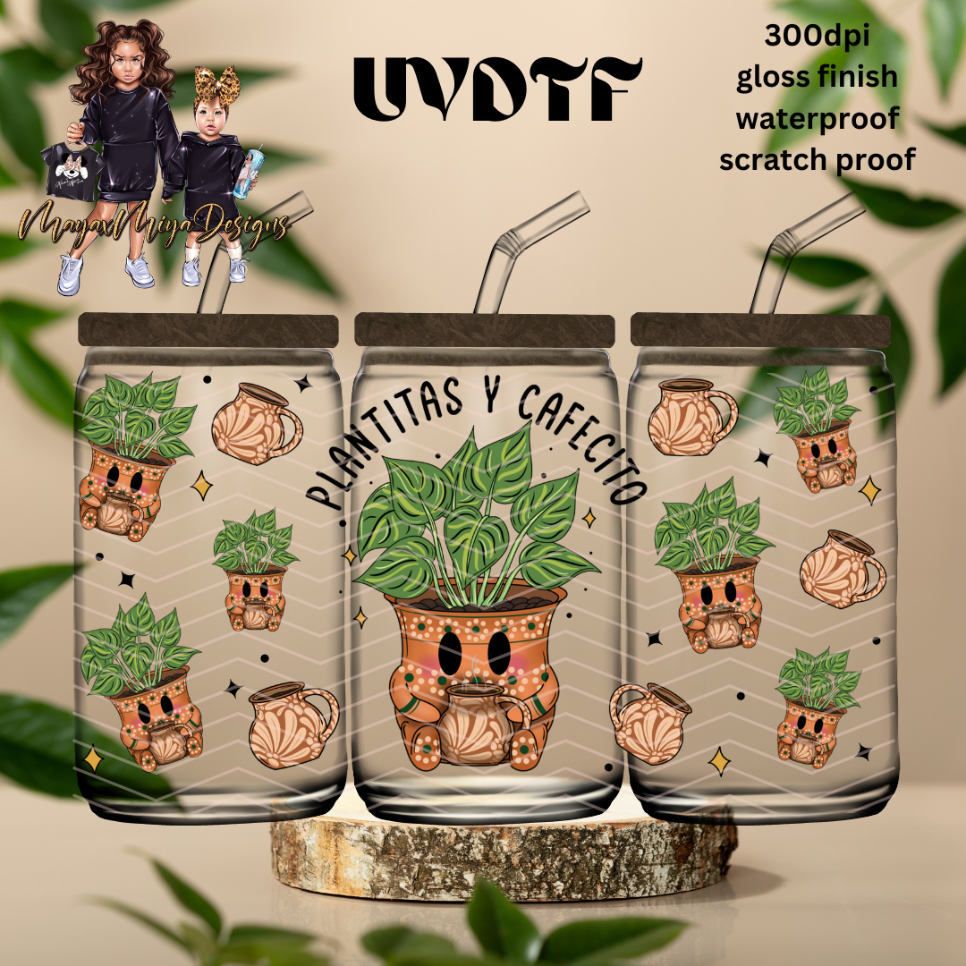 PLANTITAS Y CAFECITO UVDTF WRAP
