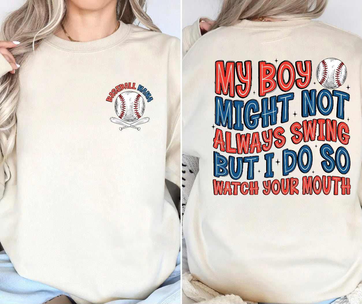 BASEBALL MAMA MY BOY DTF TRANSFERS