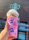 HK PINK LAD COFFEE SLEEVE
