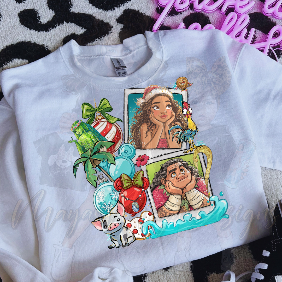 PRINCESS M CHRISTMAS TIME W FRIENDS DTF TRANSFERS