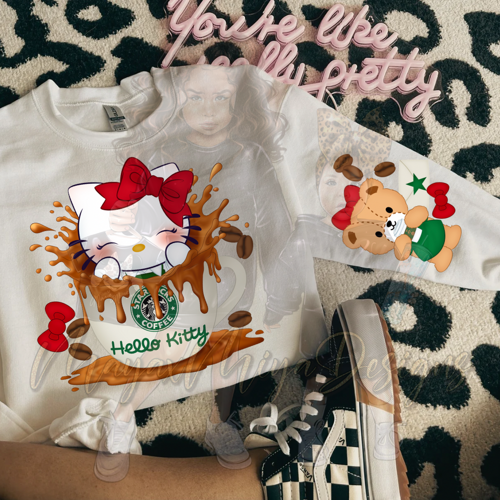 HK HOLIDAY COFFEE GIRL DTF TRANSFERS