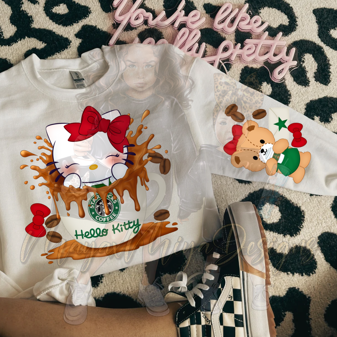 HK HOLIDAY COFFEE GIRL DTF TRANSFERS