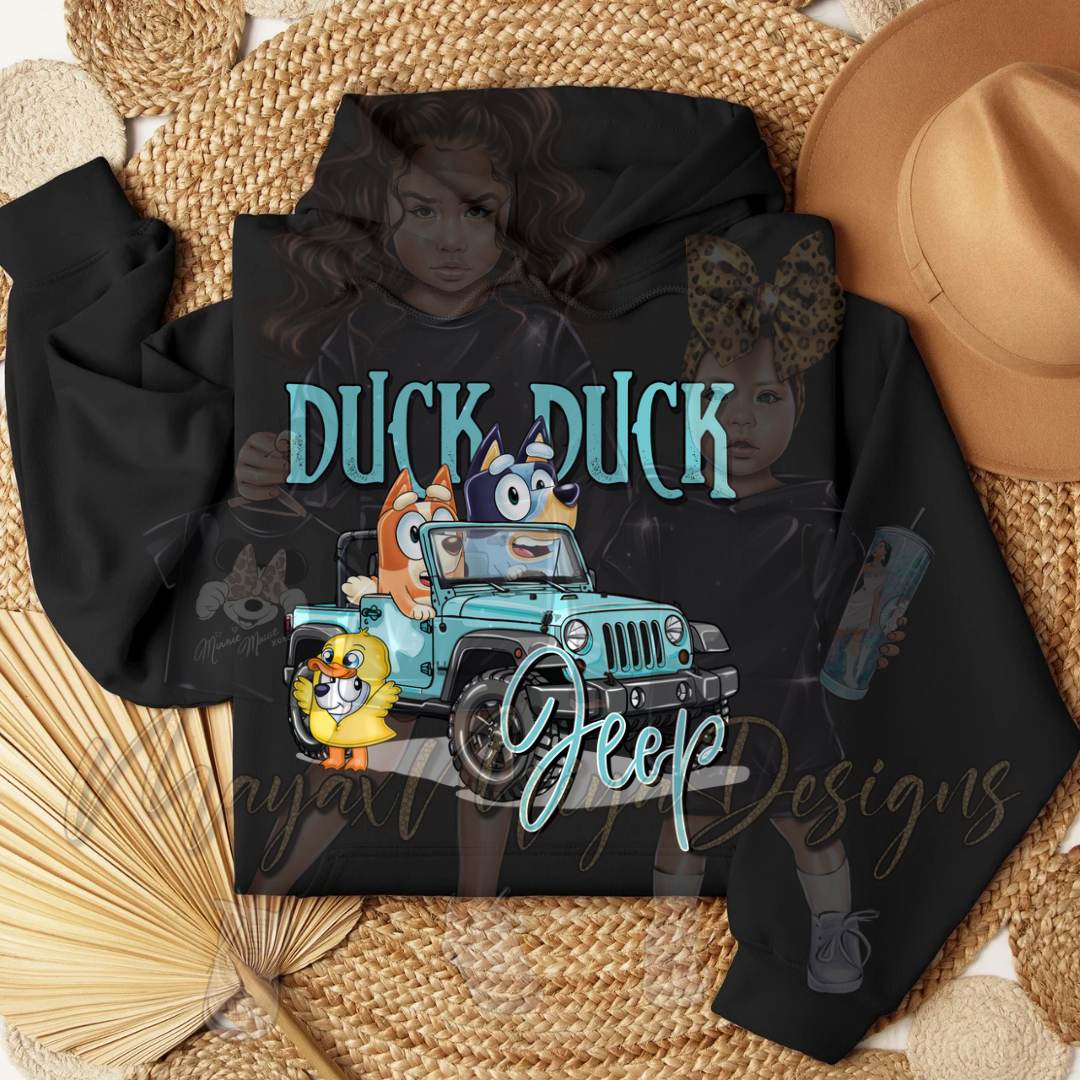 BLUE DUCK DUCK JEEP DTF TRANSFER
