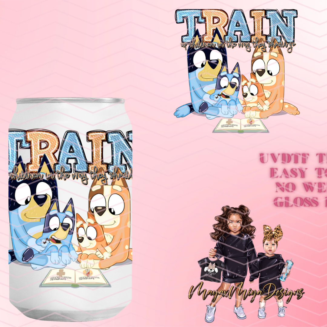 BLUE TRAIN UR CHILDREN RIGHT UVDTF DECAL