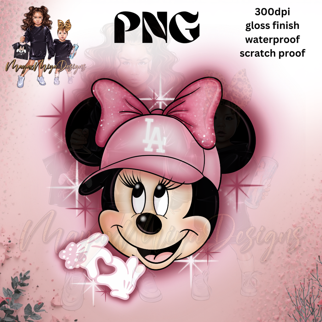 MMOUSE GIRL LAD PINK AIRBRUSH PNG