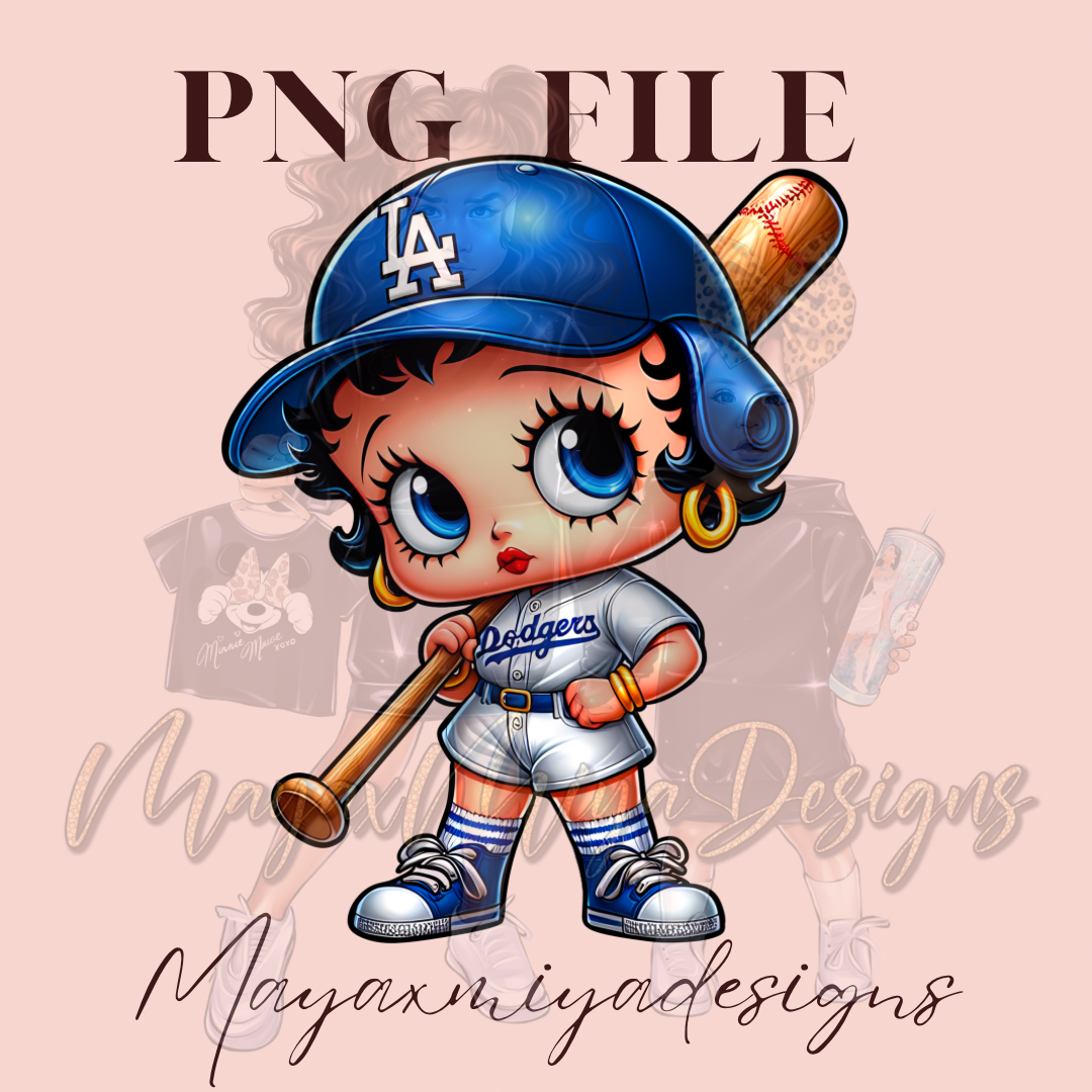 Betty B Baseball LA PNG