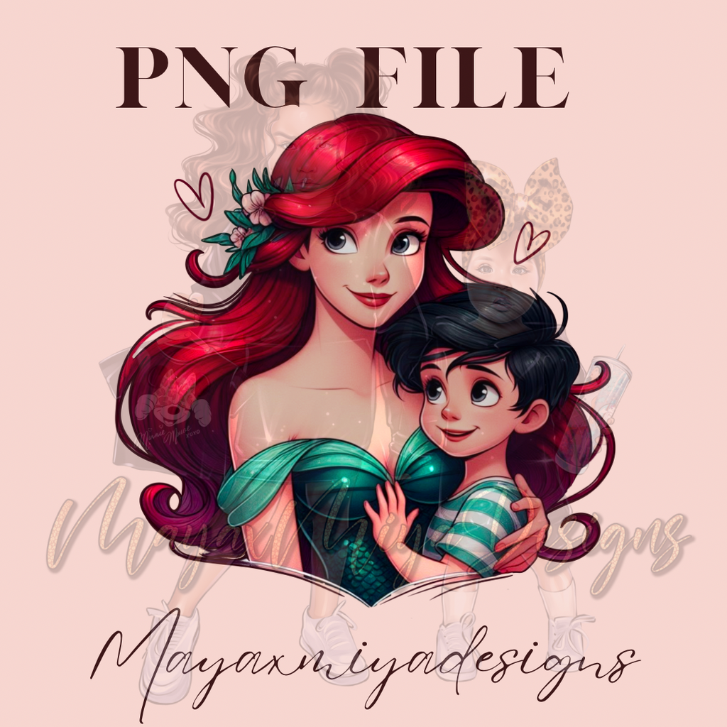 A AND HER SON PNG