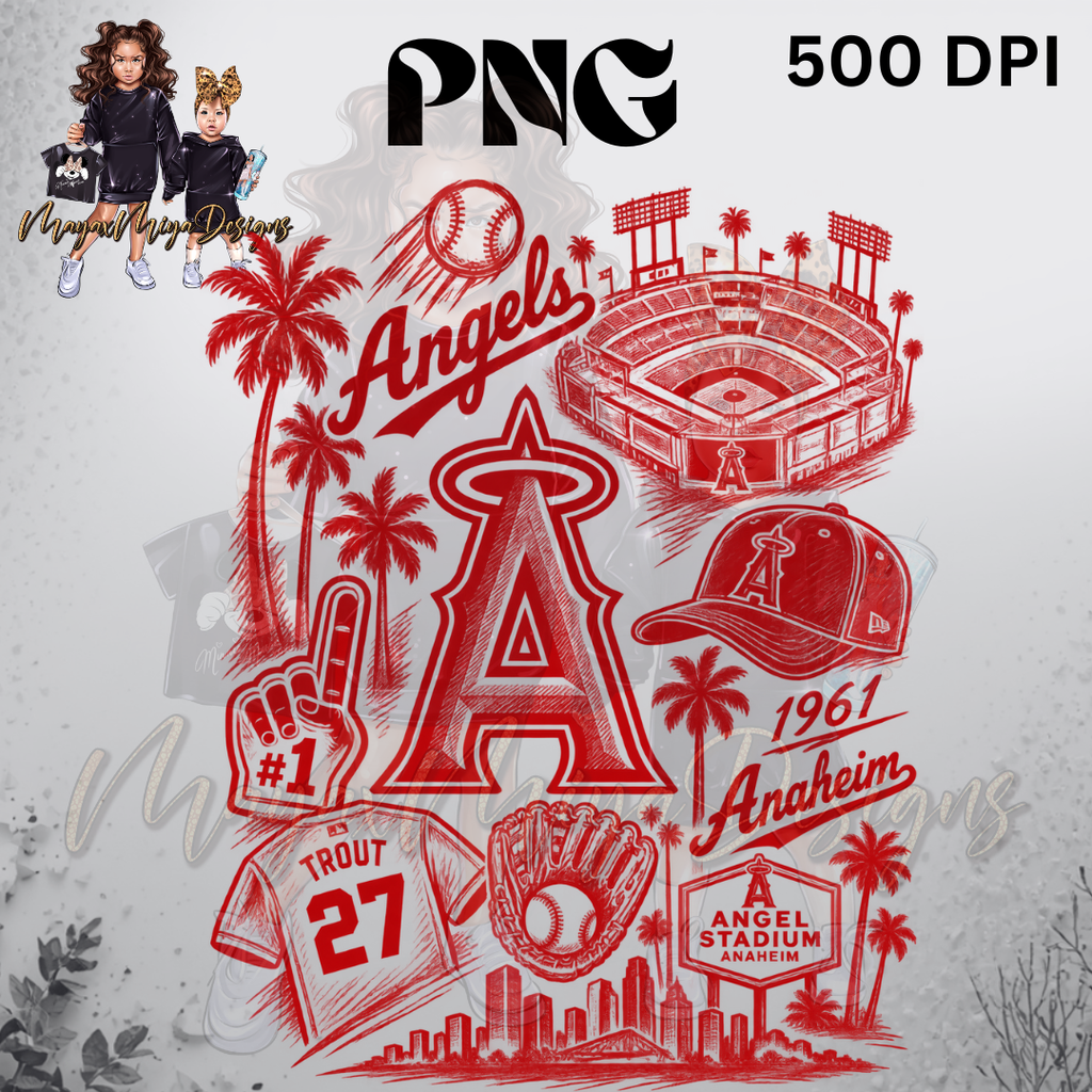 LAA BASEBALL SKETCH PNG