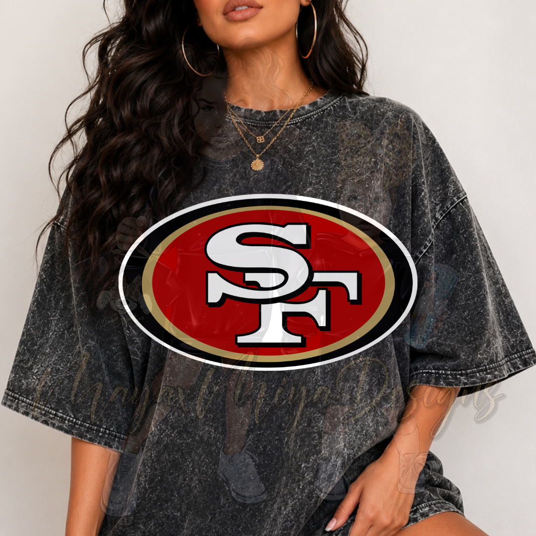 SF49ERS LOGO DTF TRANSFER