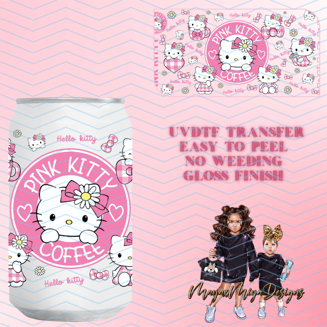 PINK KITTY EVERYWHERE UVDTF WRAP