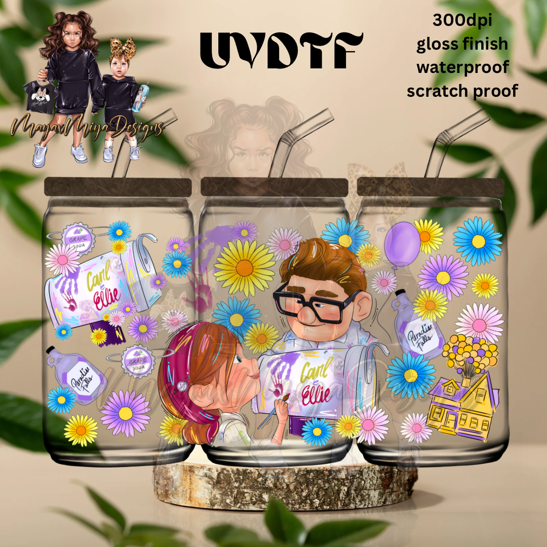 UP SUNFLOWER UVDTF WRAP