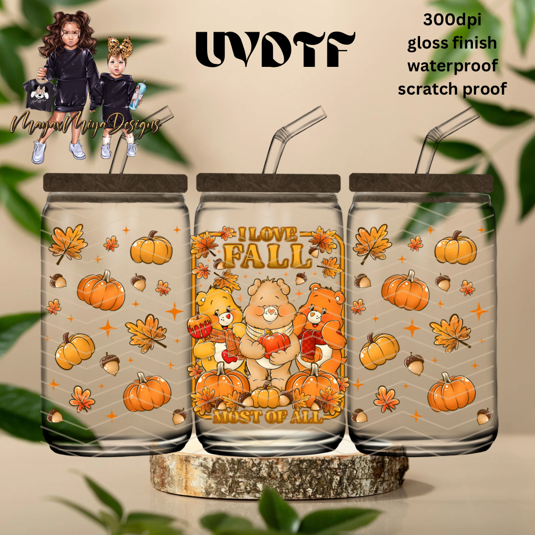 FALL BEARS (GDD) UVDTF WRAP