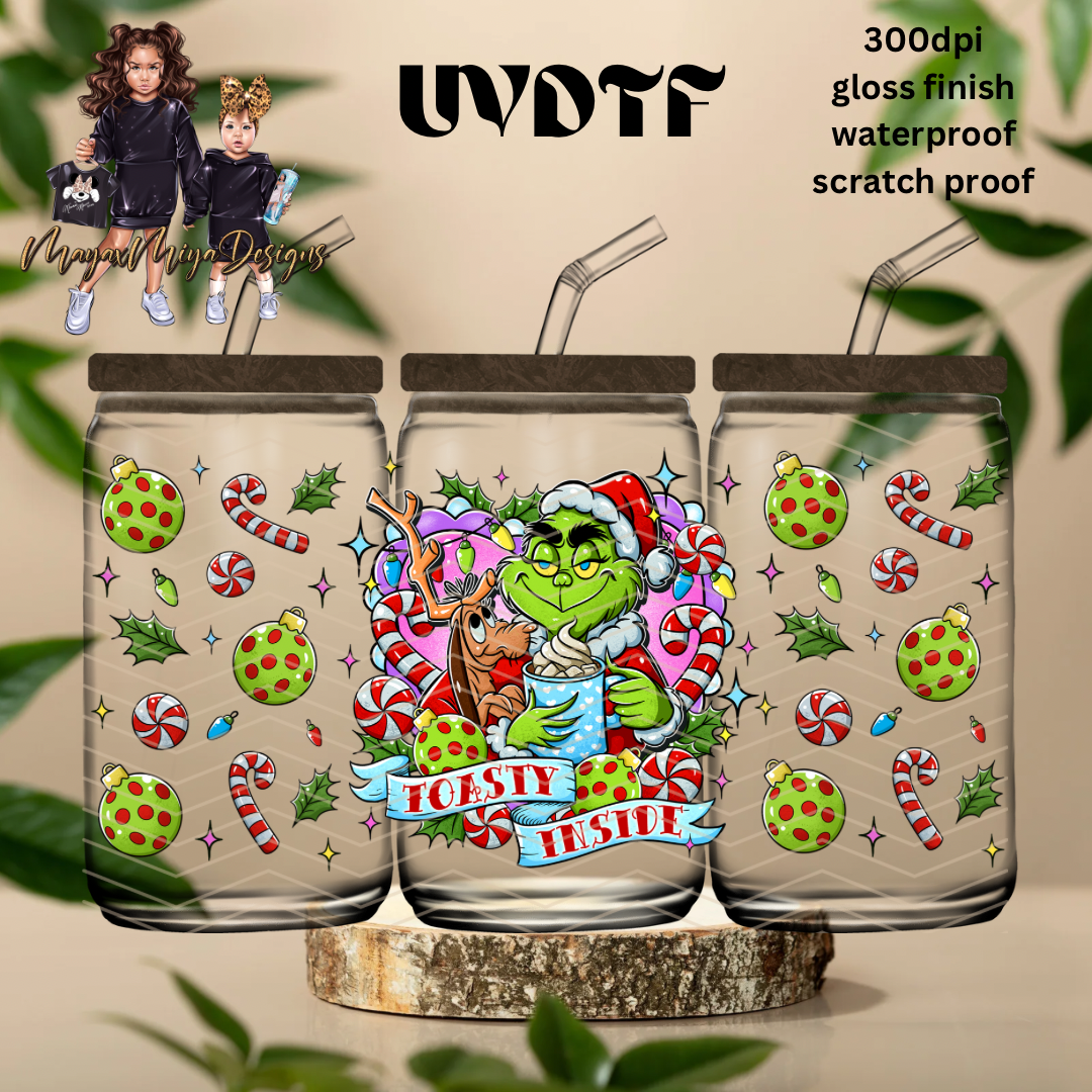 TOASTY GRINCH (GDD) UVDTF WRAP