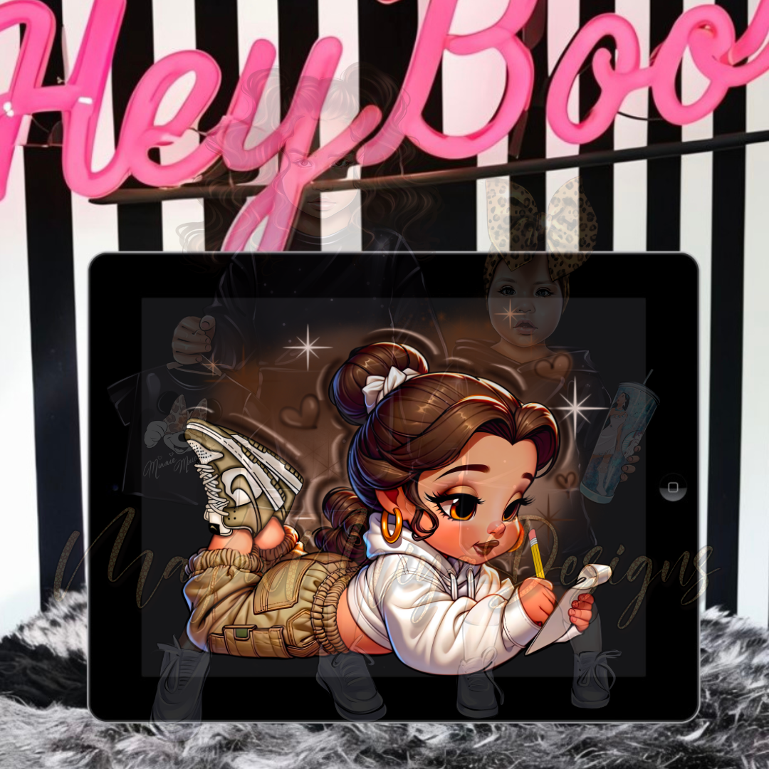 PRINCESS B AIRBRUSH PNG WITH SLEEVE