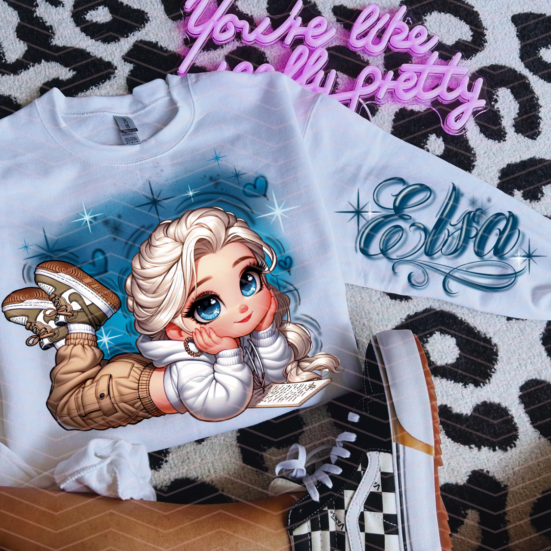 QUEEN E AIRBRUSH PNG WITH SLEEVE