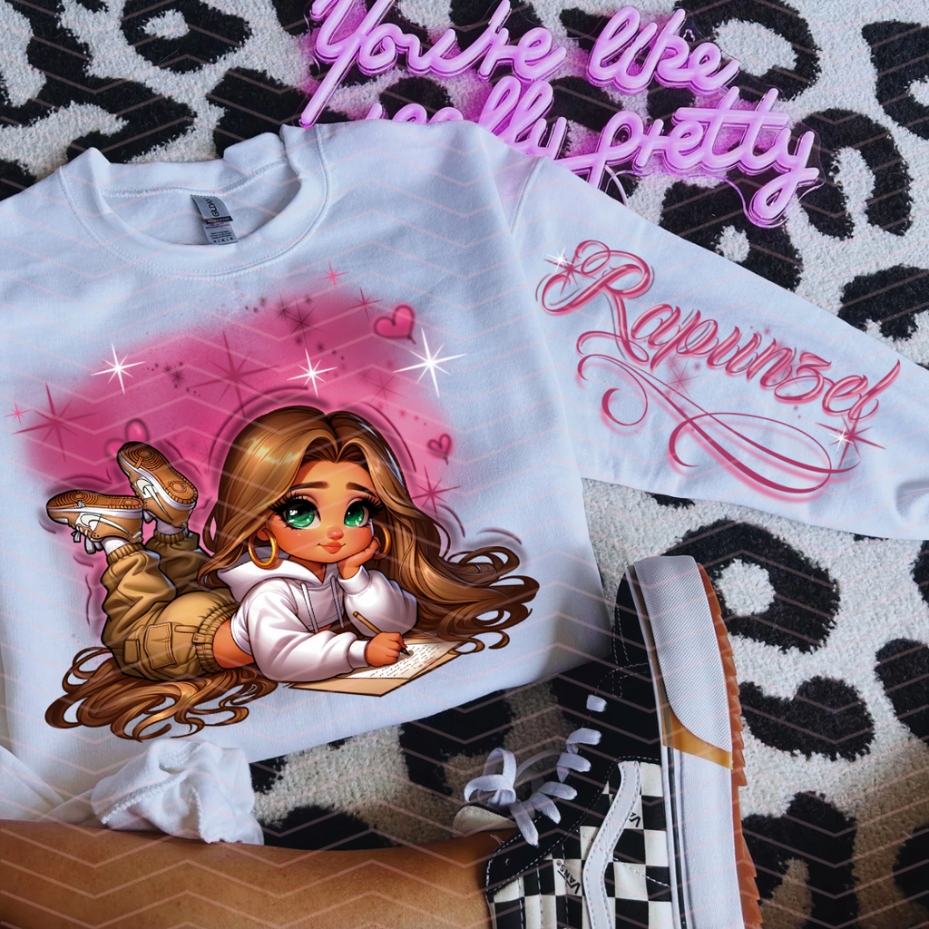 PRINCESS R AIRBRUSH PNG WITH SLEEVE