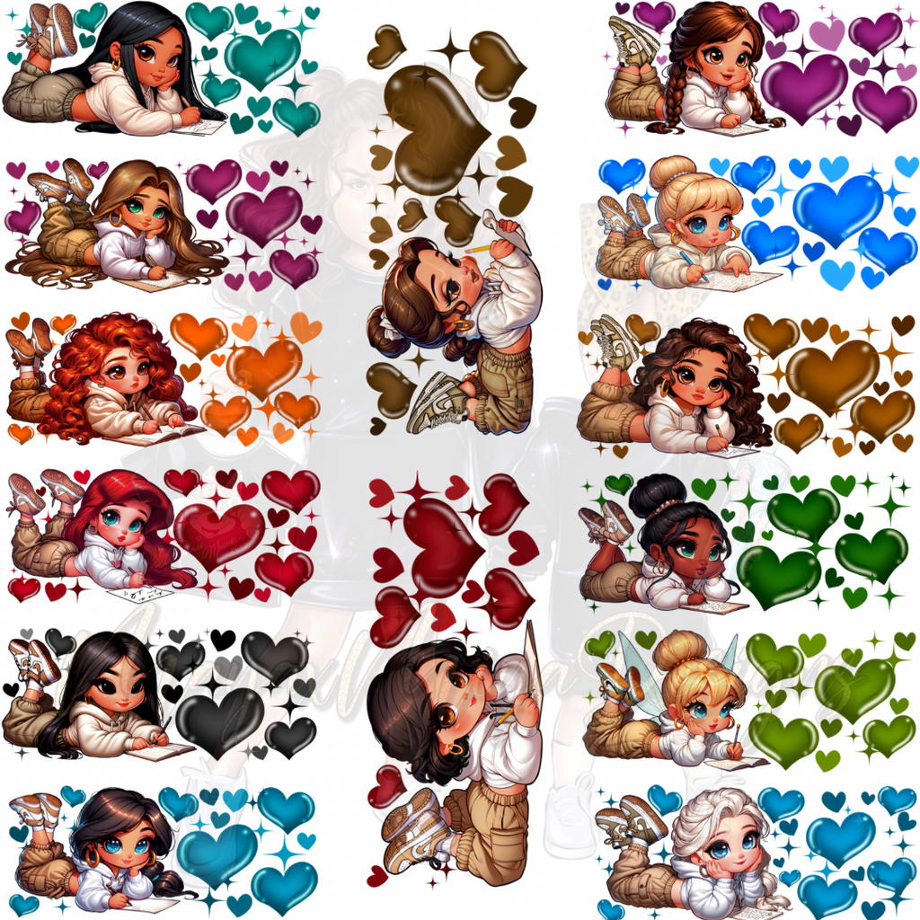 PRINCESS AIRBRUSH CUP WRAP V2 BUNDLE PNG