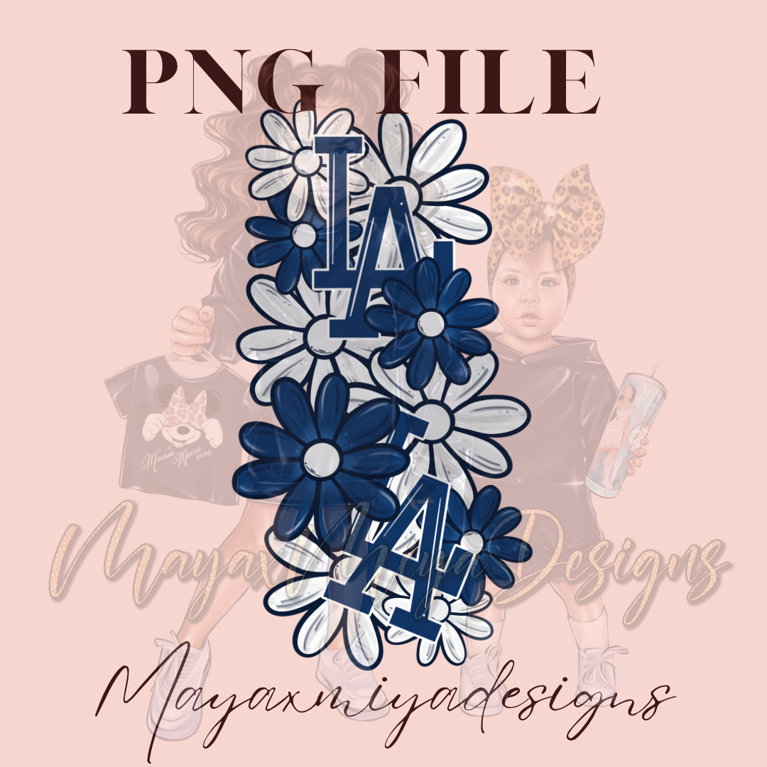 LA LOGO FLORAL PNG