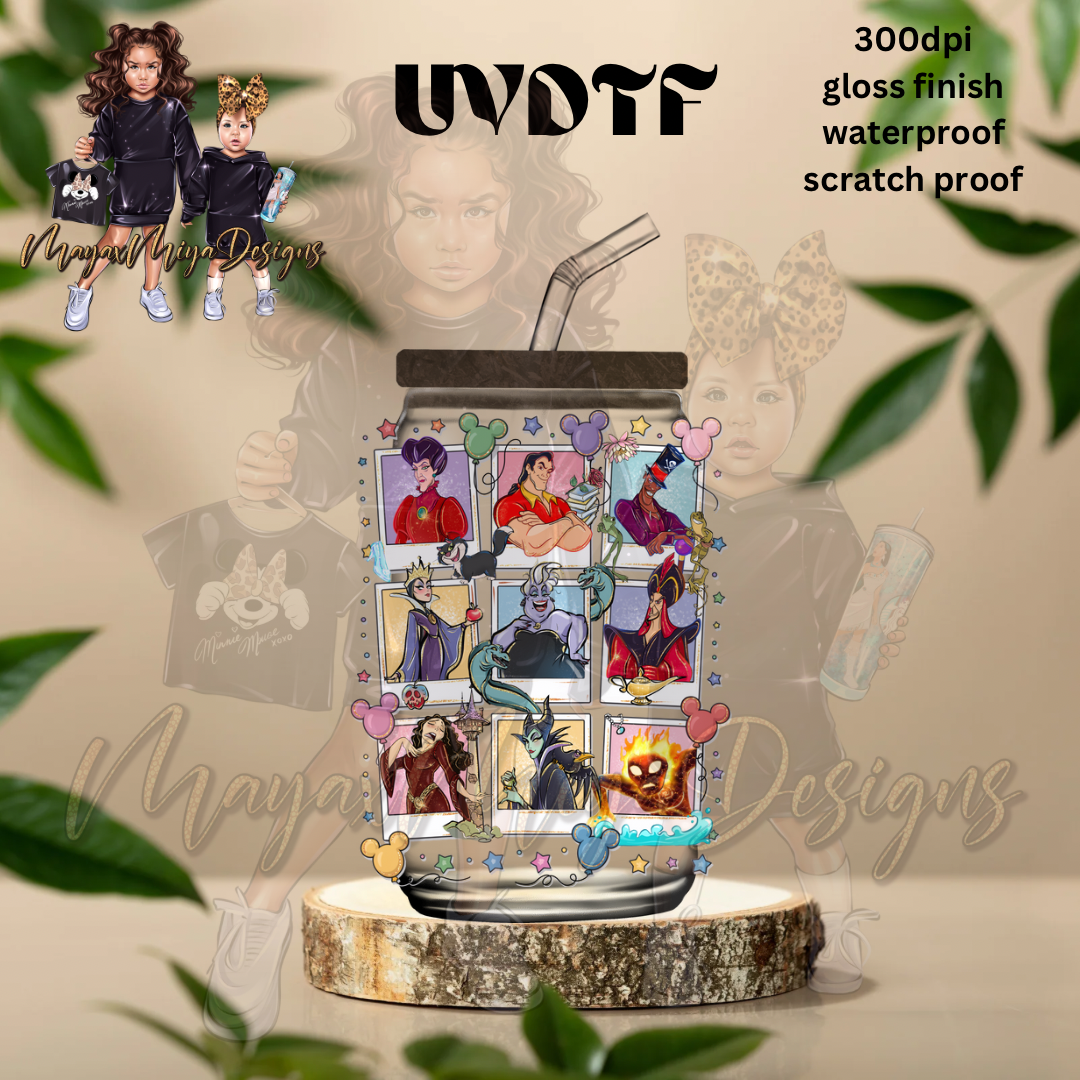 DISNEY VILLAINS COLLECTION UVDTF DECAL