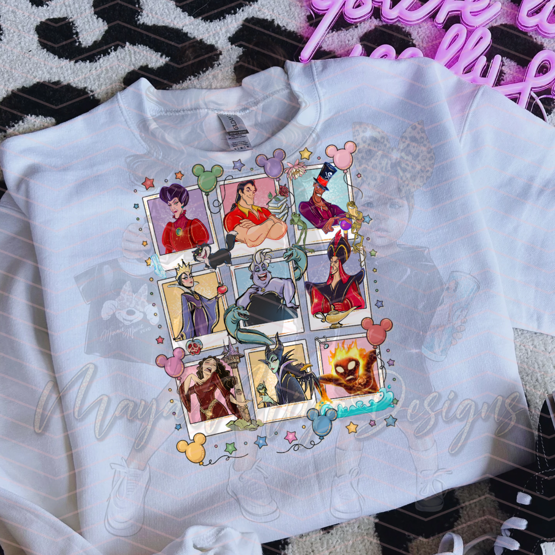 DISNEY VILLAINS COLLECTION DTF TRANSFERS