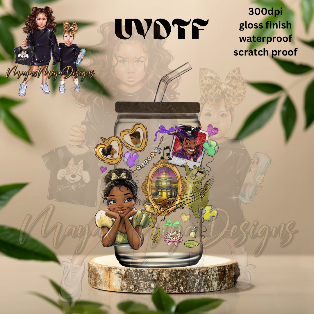 PRINCESS T MIRROR FRIENDS UVDTF DECAL