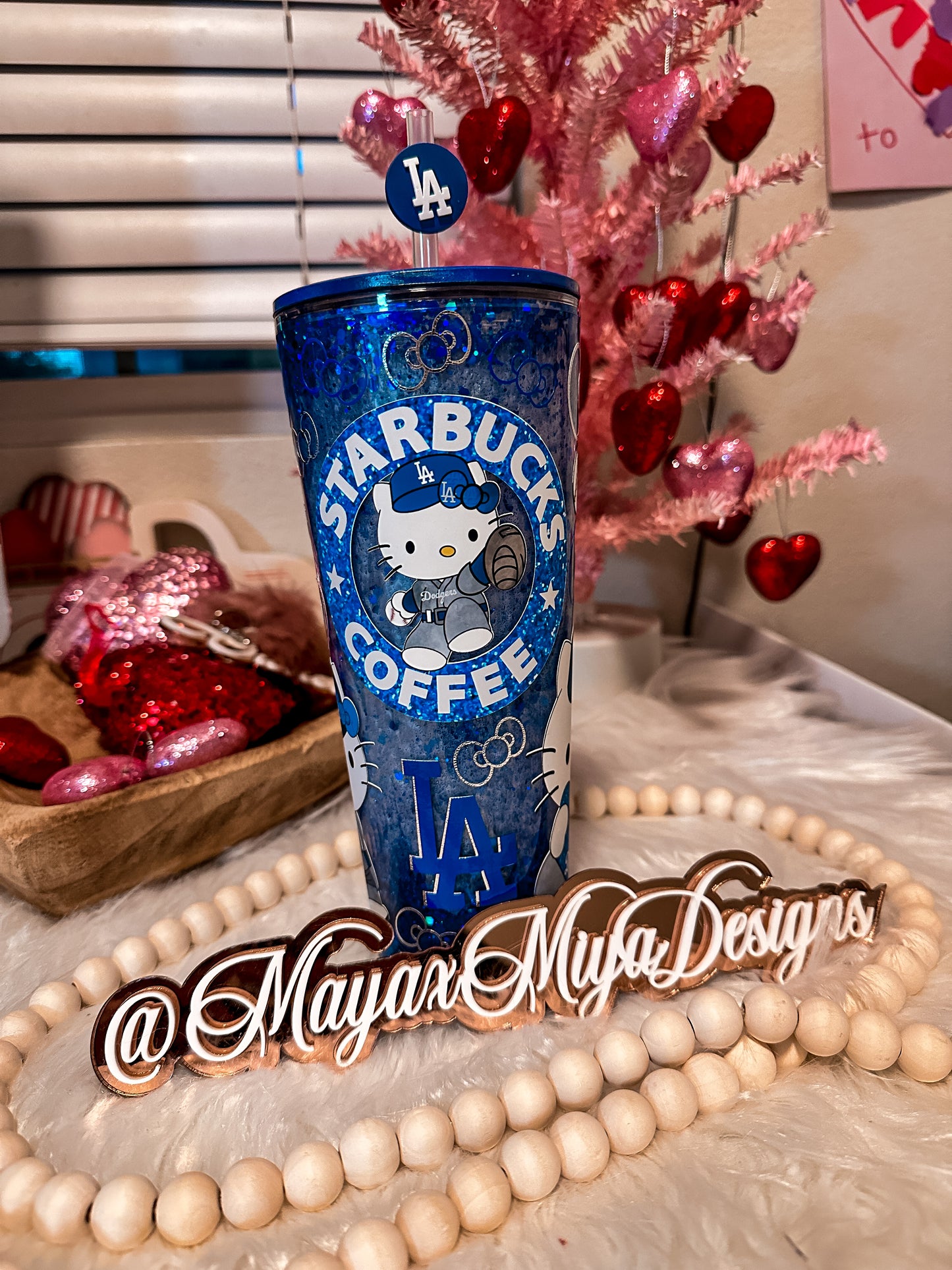 Baseball girl Snowglobe Tumbler