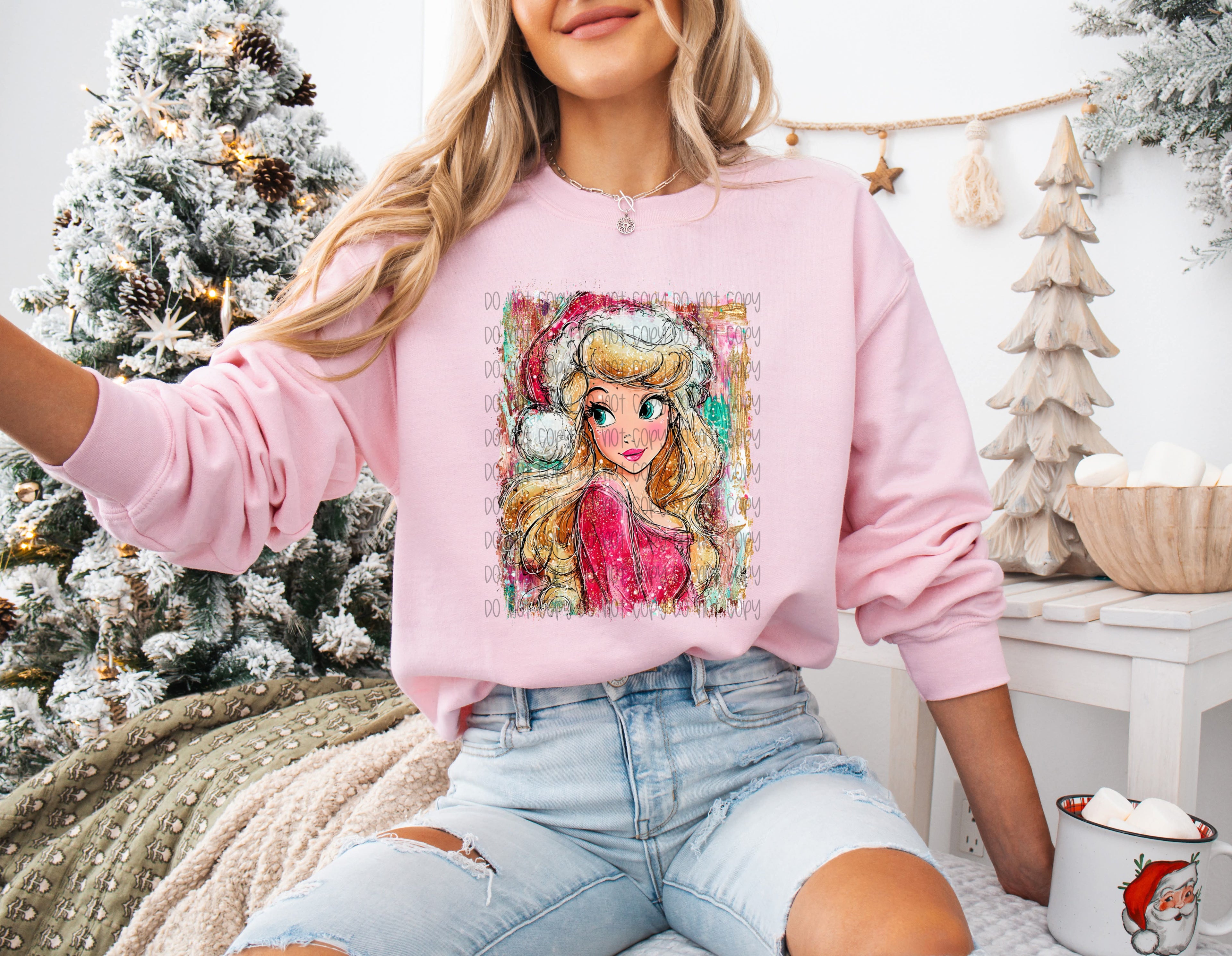 PRINCESS AUR CHRISTMAS SPIRIT DTF TRANSFERS