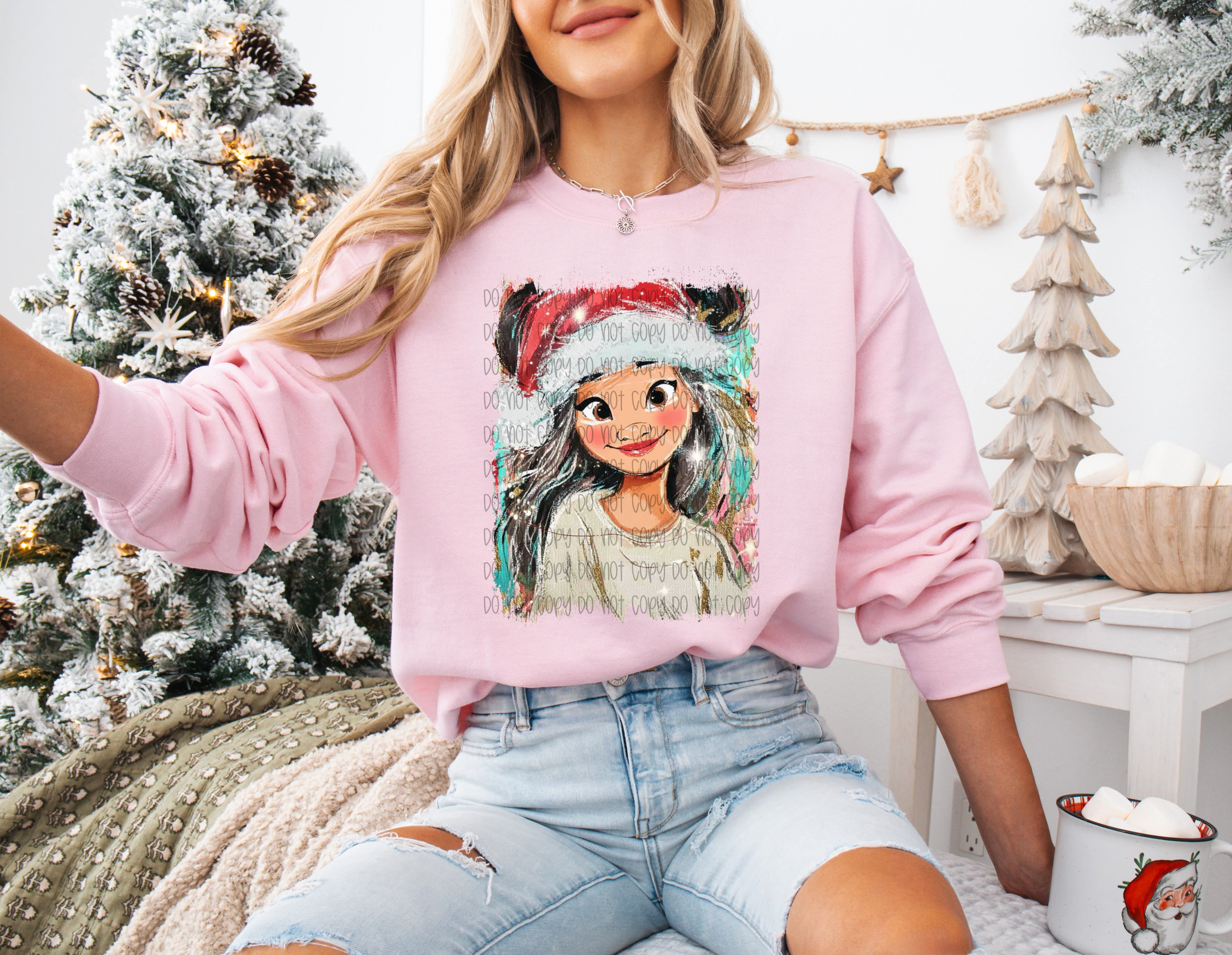 PRINCESS MLAN CHRISTMAS SPIRIT DTF TRANSFERS