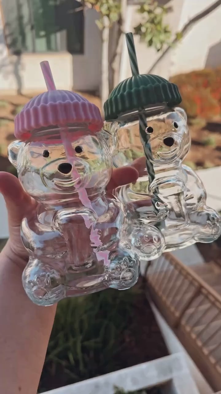 BEAR GLASS CUP