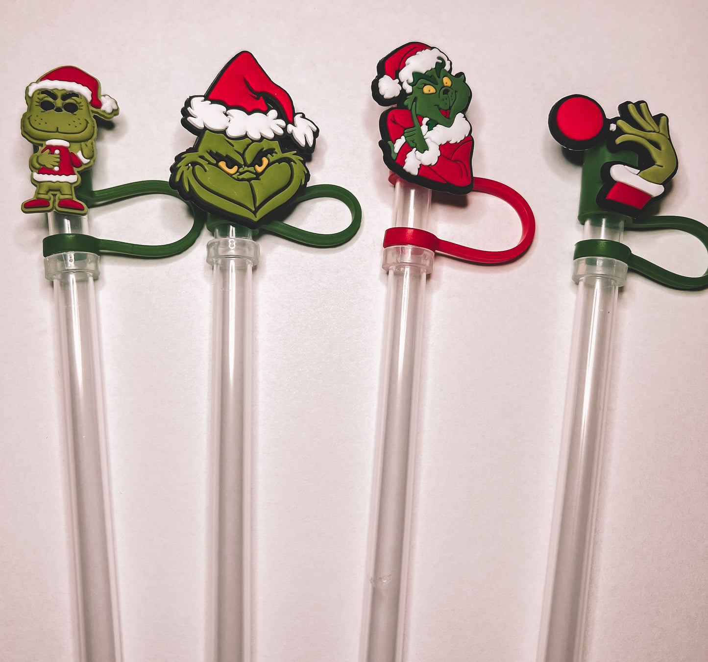 Green Christmas stealer Straw Topers